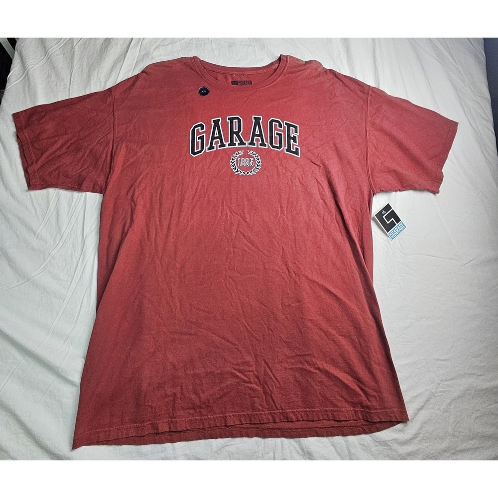 Jack's Surfboards Garage T-Shirt XXL Red Varsity 1995 Graphic Tee Mens 100%...